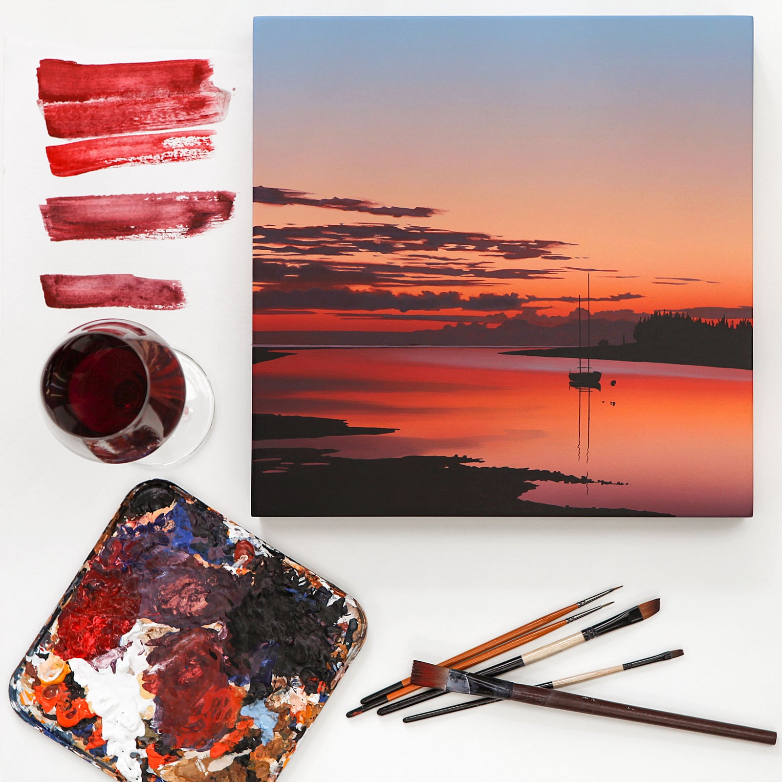 Blackenbrook Pinot Noir painting