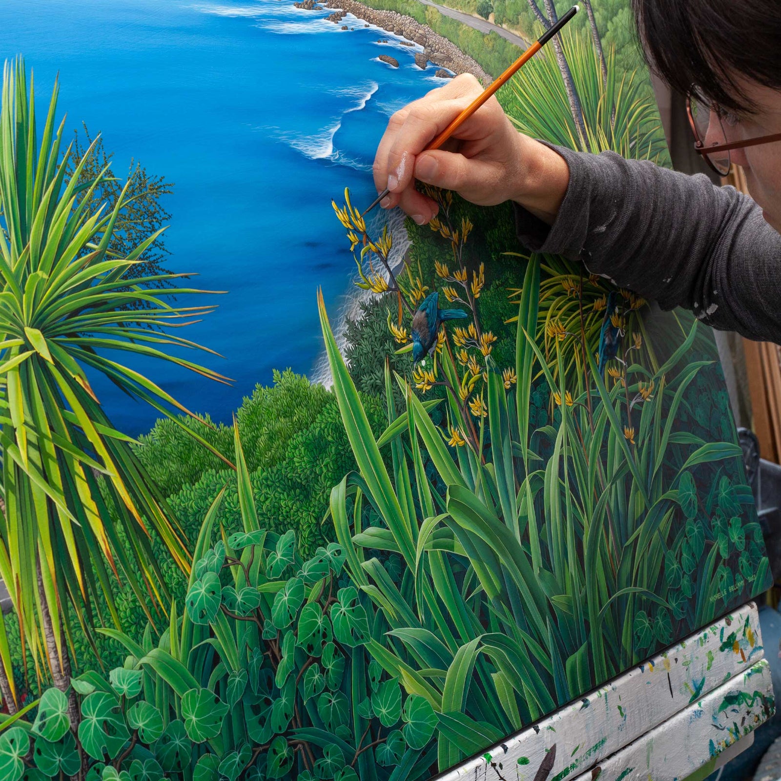 Detail in the Breaker Bay painting