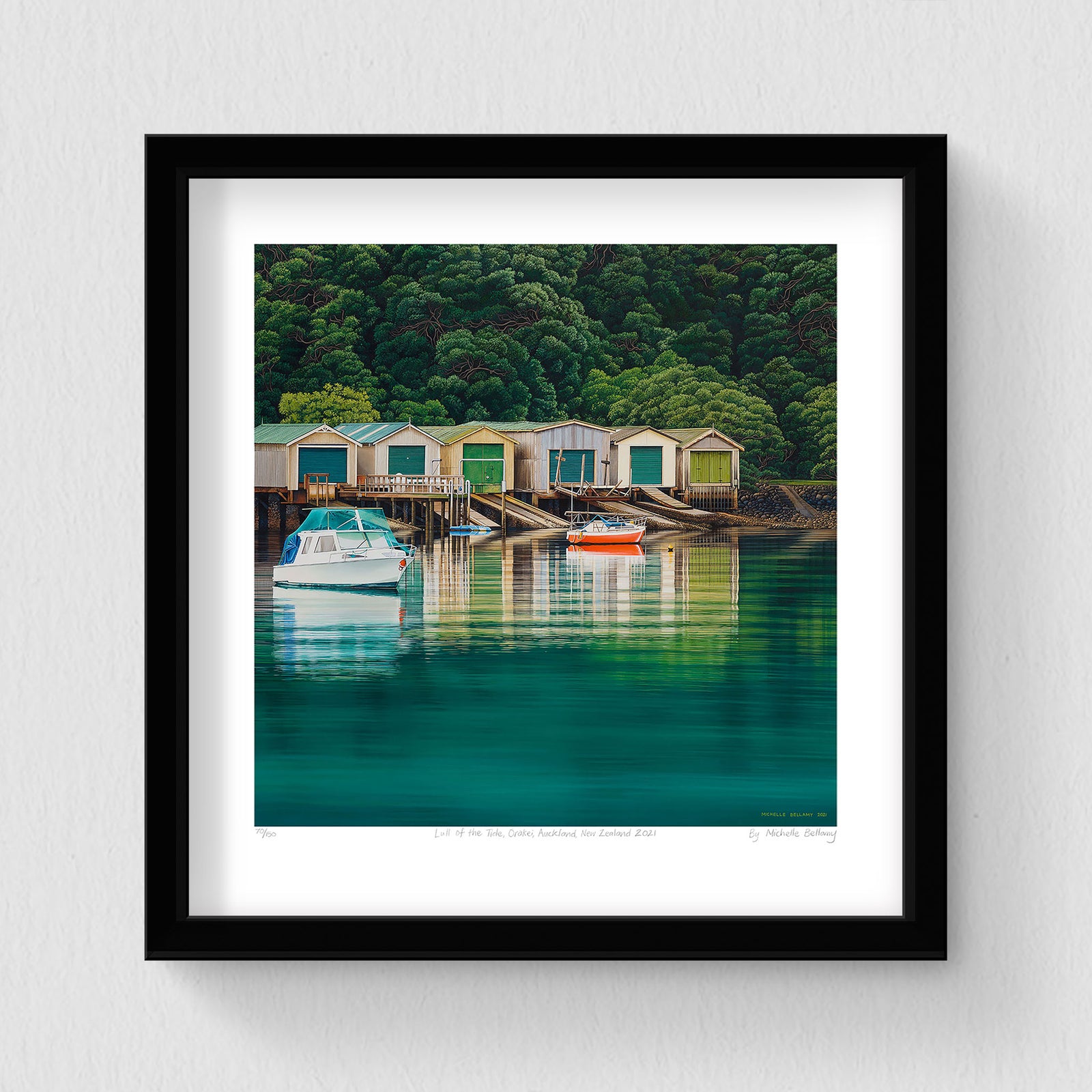 Set of 3 - Petite Prints - NZ - Black Frame