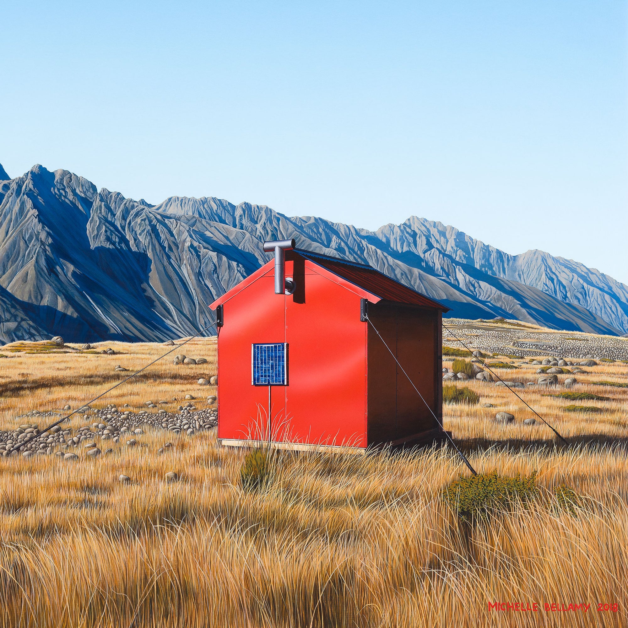 Ball Hut Alone, Tasman Glacier 150