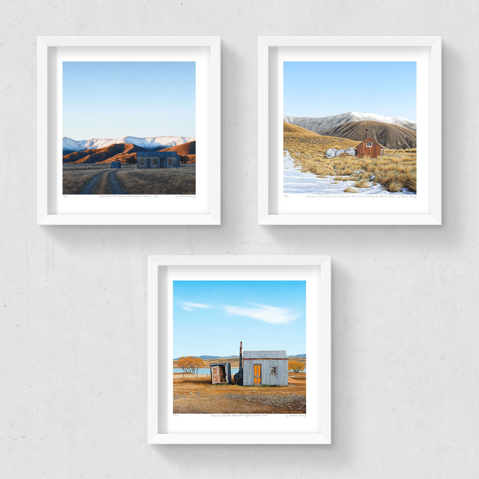 Set of 3 - Petite Prints - NZ South