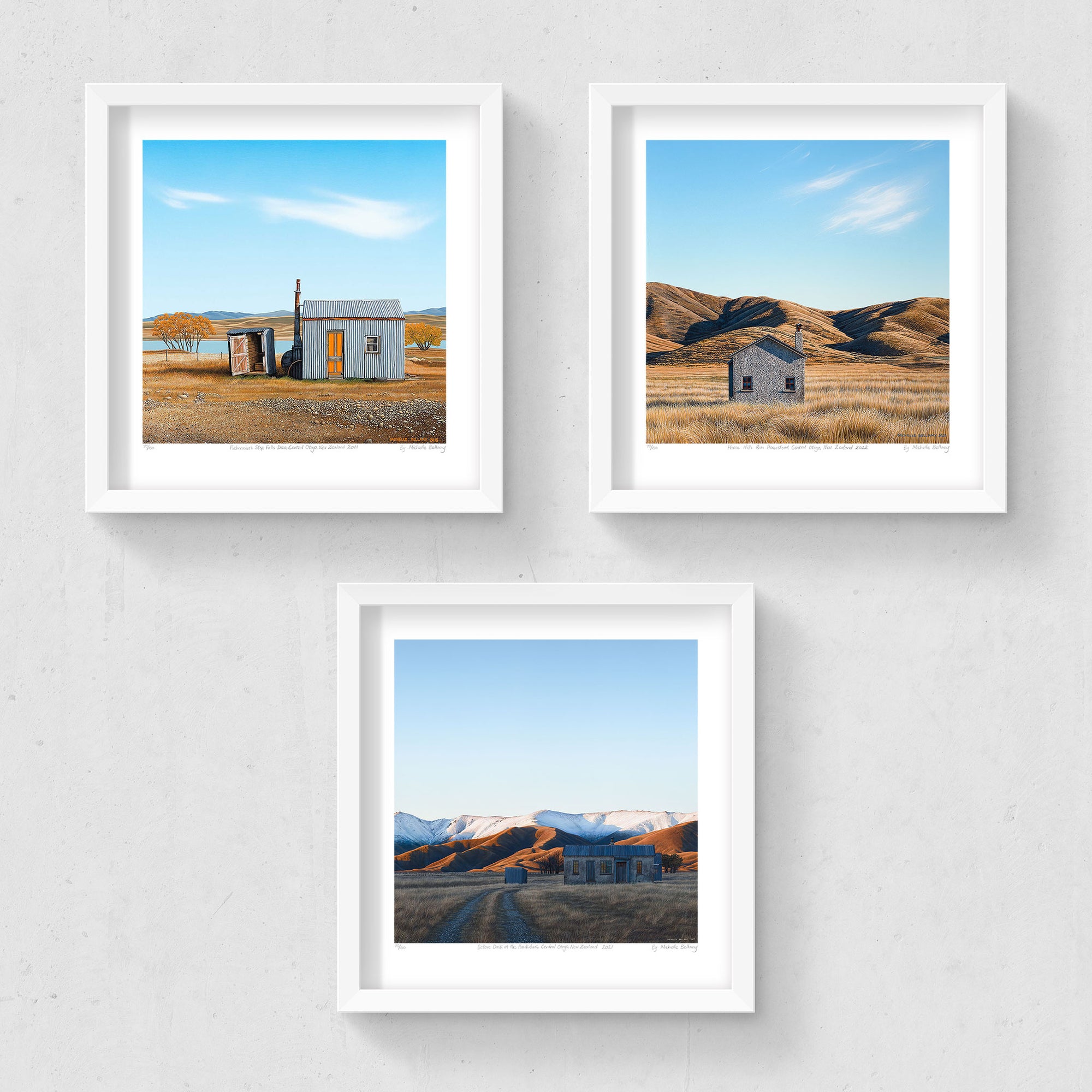 Set of 3 - Petite Prints - NZ South