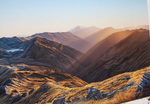 Sundown at Lake Morgan, Mt O'Shanessy, West Coast, New Zealand