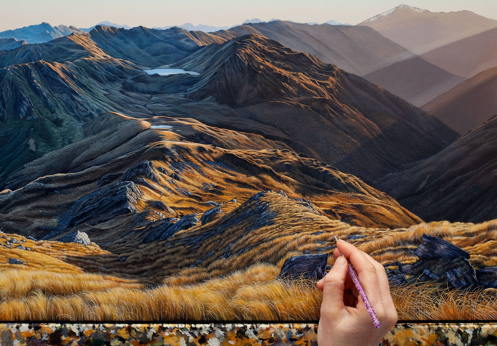 Lake Morgan from Mt O'Shanessy, West Coast [Untitled] - Progress payment +3% August 2024