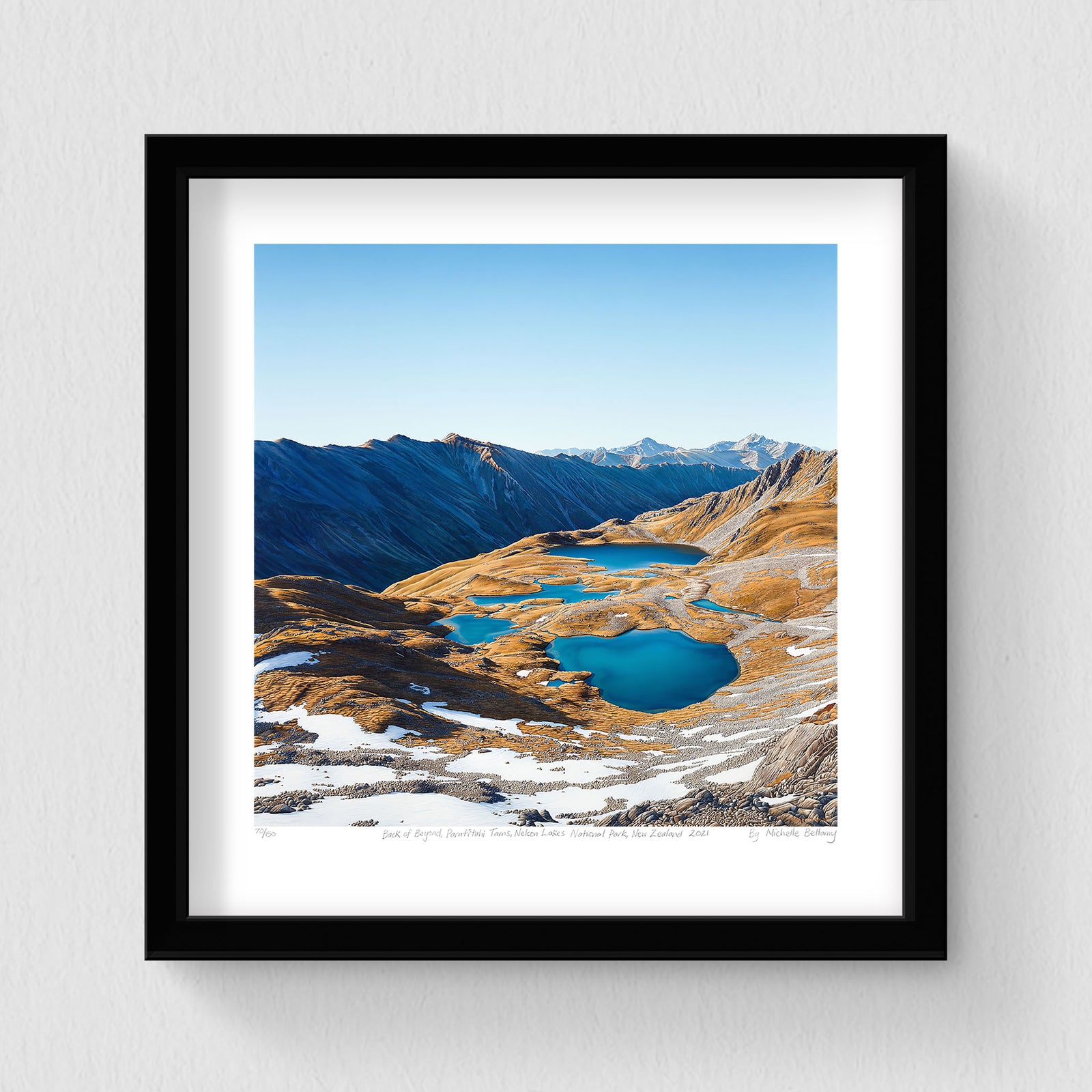 Set of 3 - Petite Prints - Nelson, NZ - Black Frame