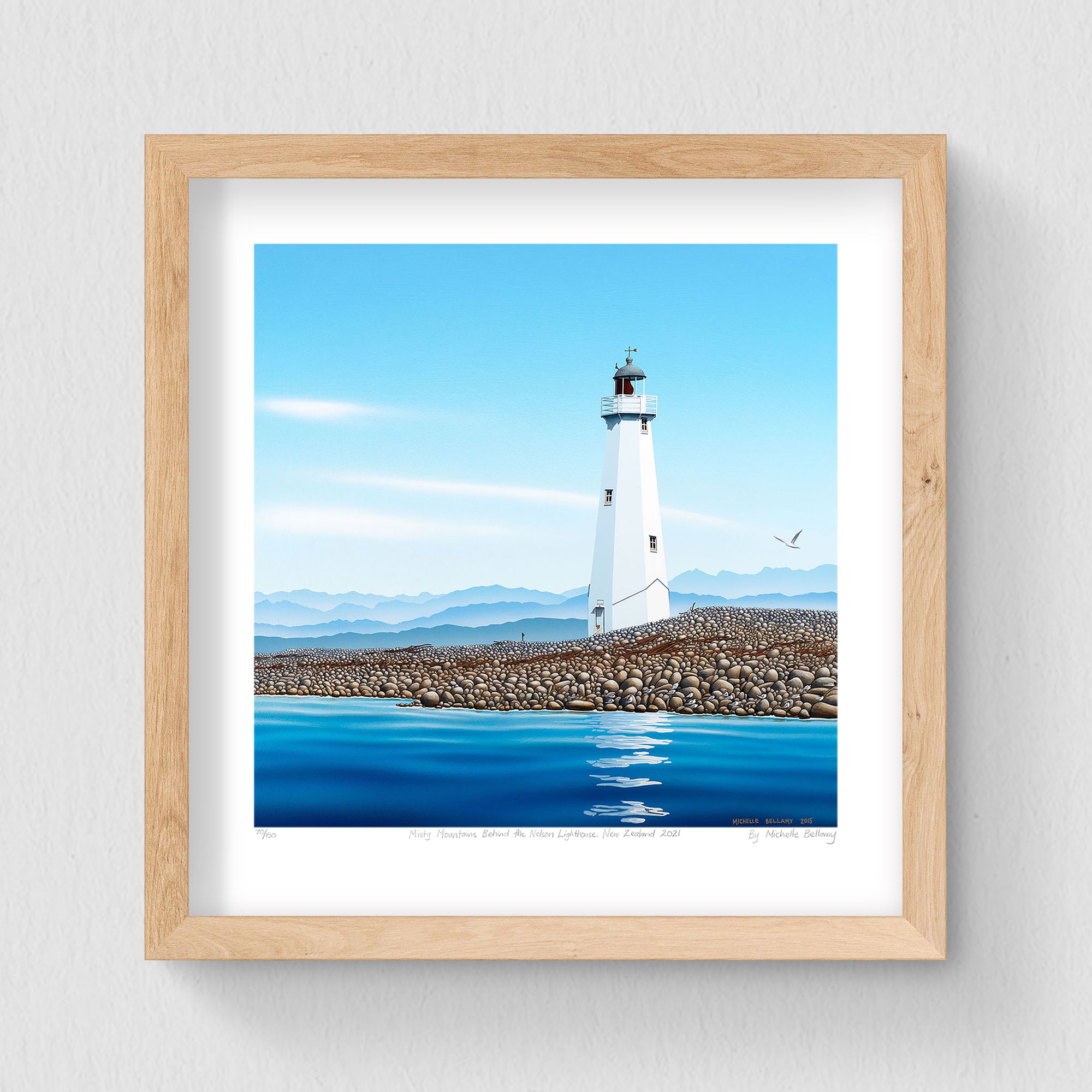Misty Mountains Behind the Nelson Lighthouse 150