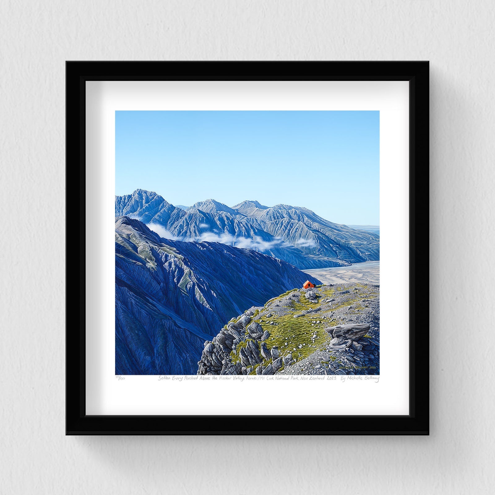 Set of 3 - Petite Prints - NZ - Black Frame