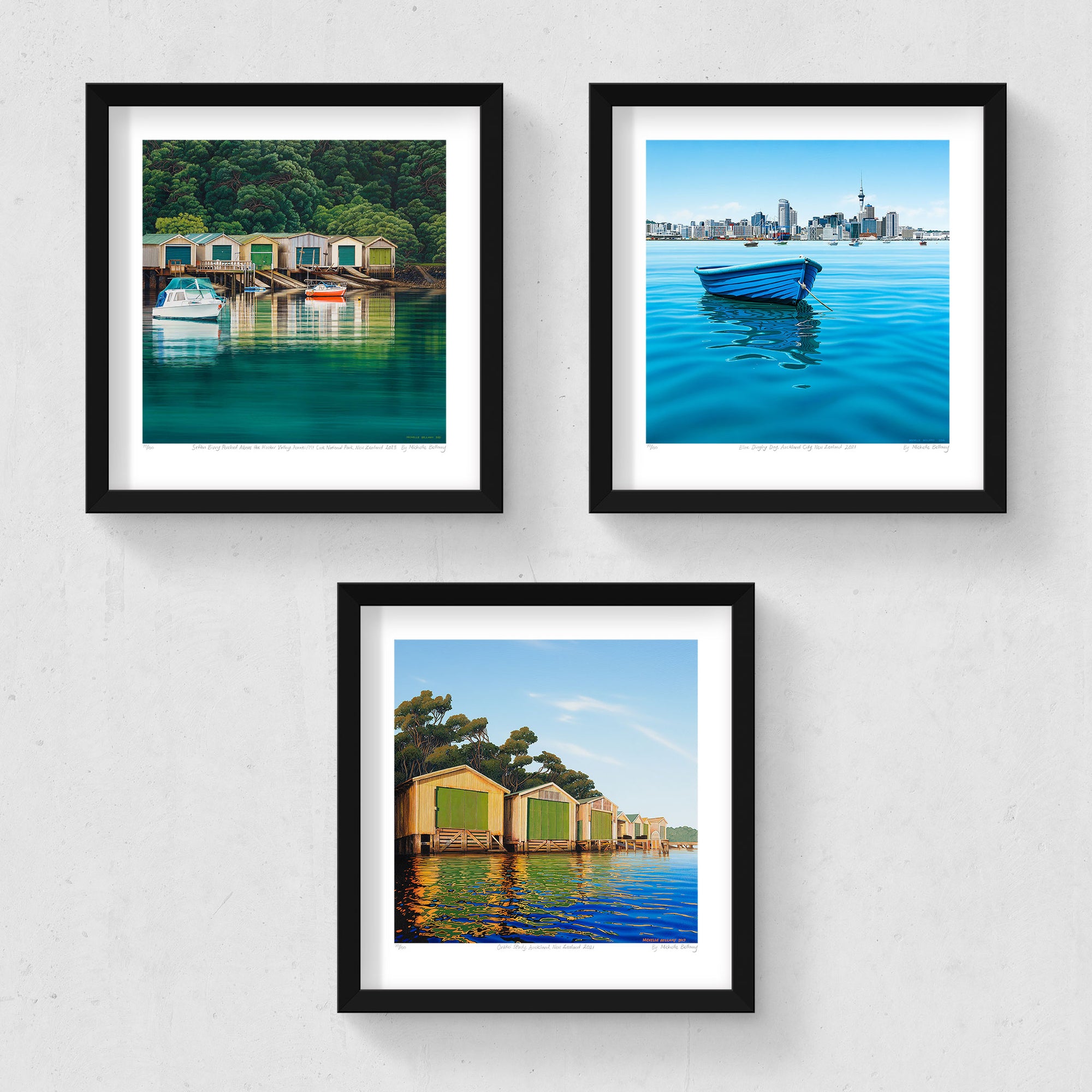 Set of 3 - Petite Prints - Auckland
