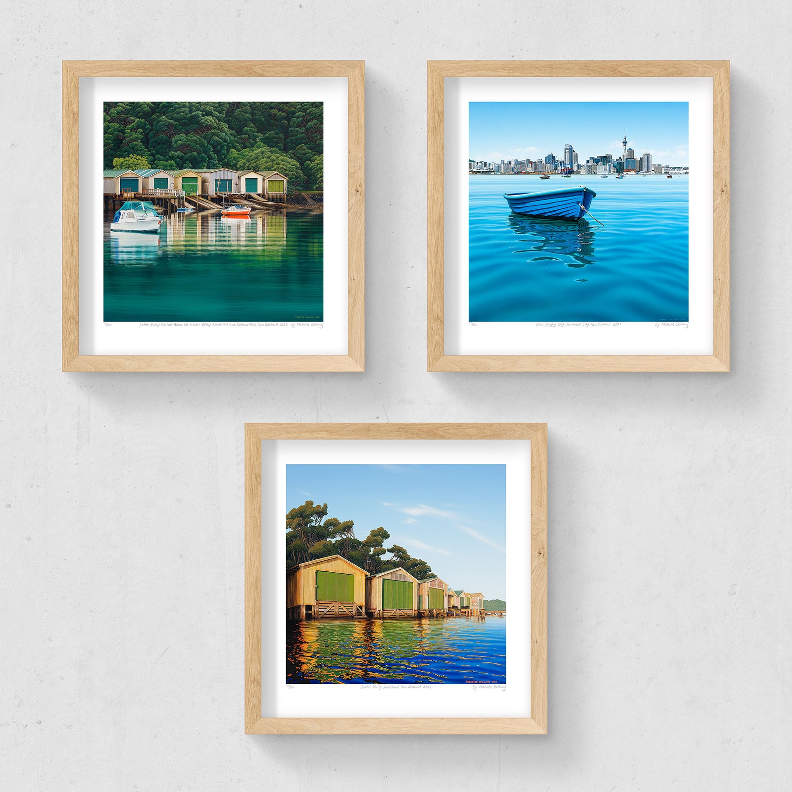 Set of 3 - Petite Prints - Auckland
