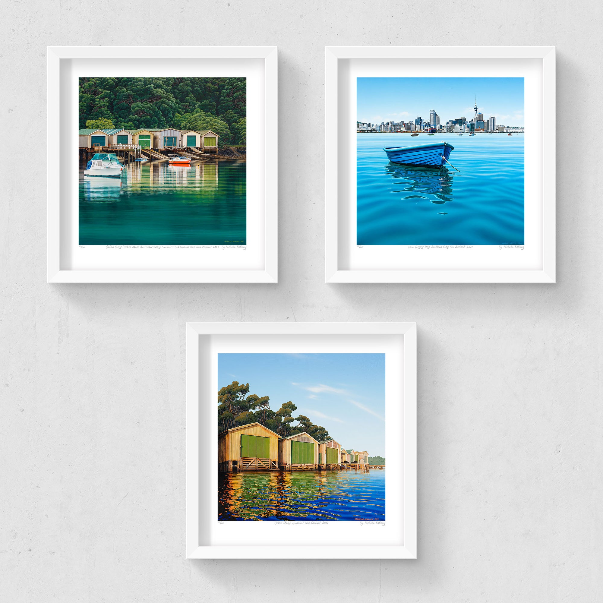 Set of 3 - Petite Prints - Auckland