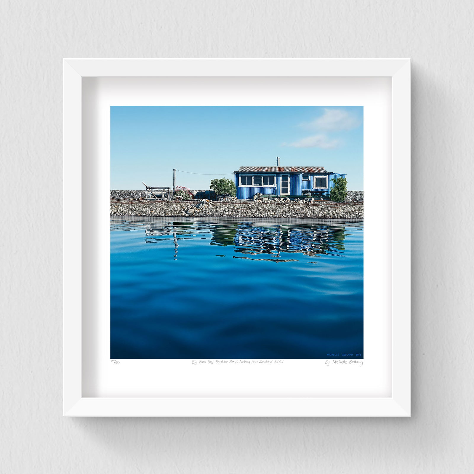 Set of 3 - Petite Prints - Nelson, NZ - White Frame