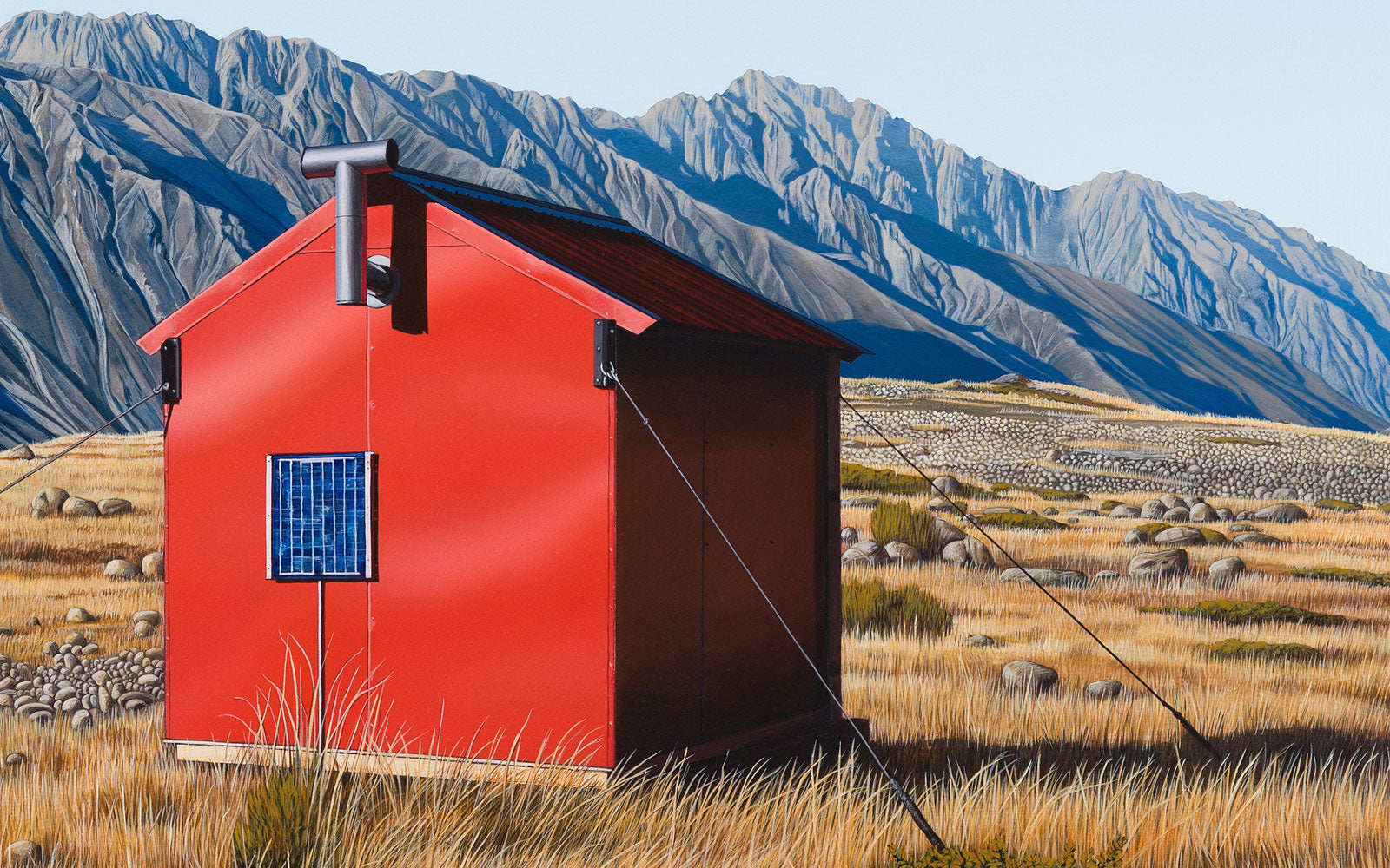 Ball Hut Alone, Tasman Glacier