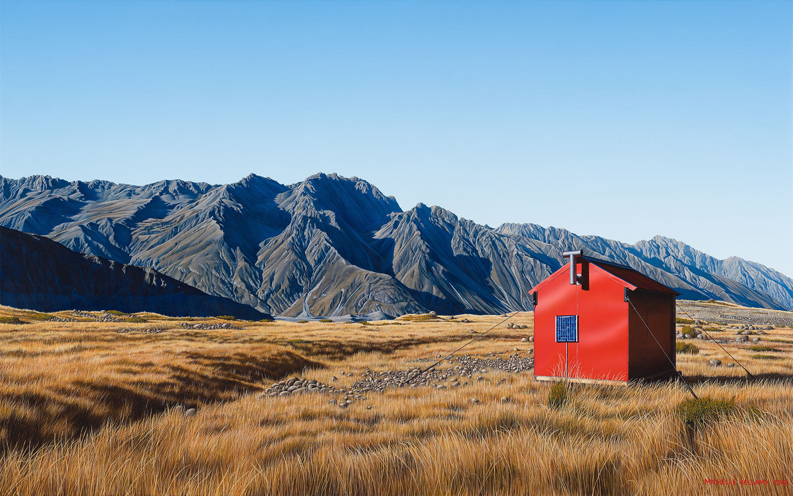 Ball Hut Alone, Tasman Glacier