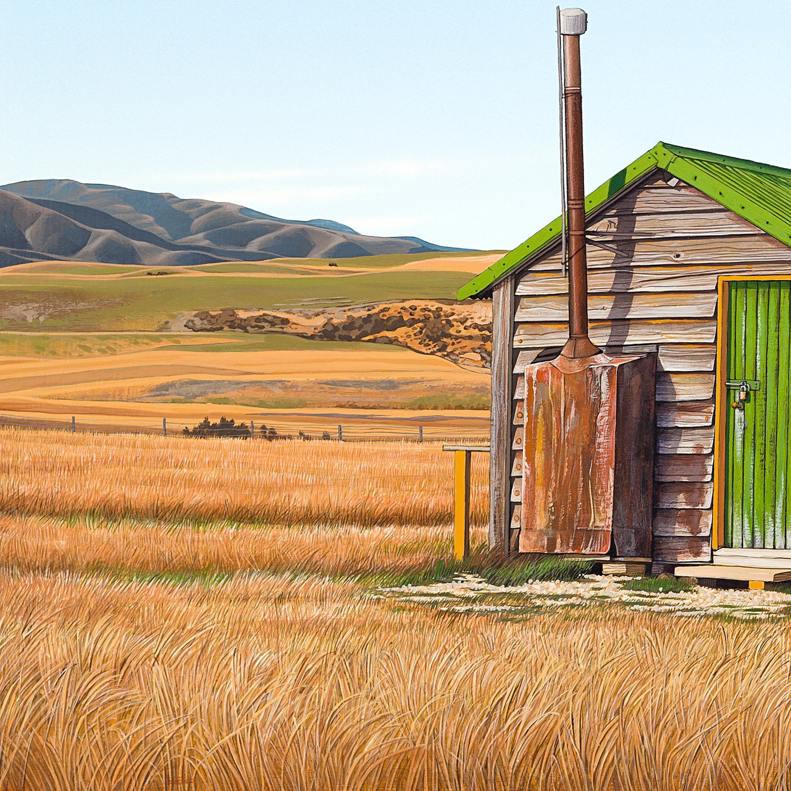 Little Green Roof Hut