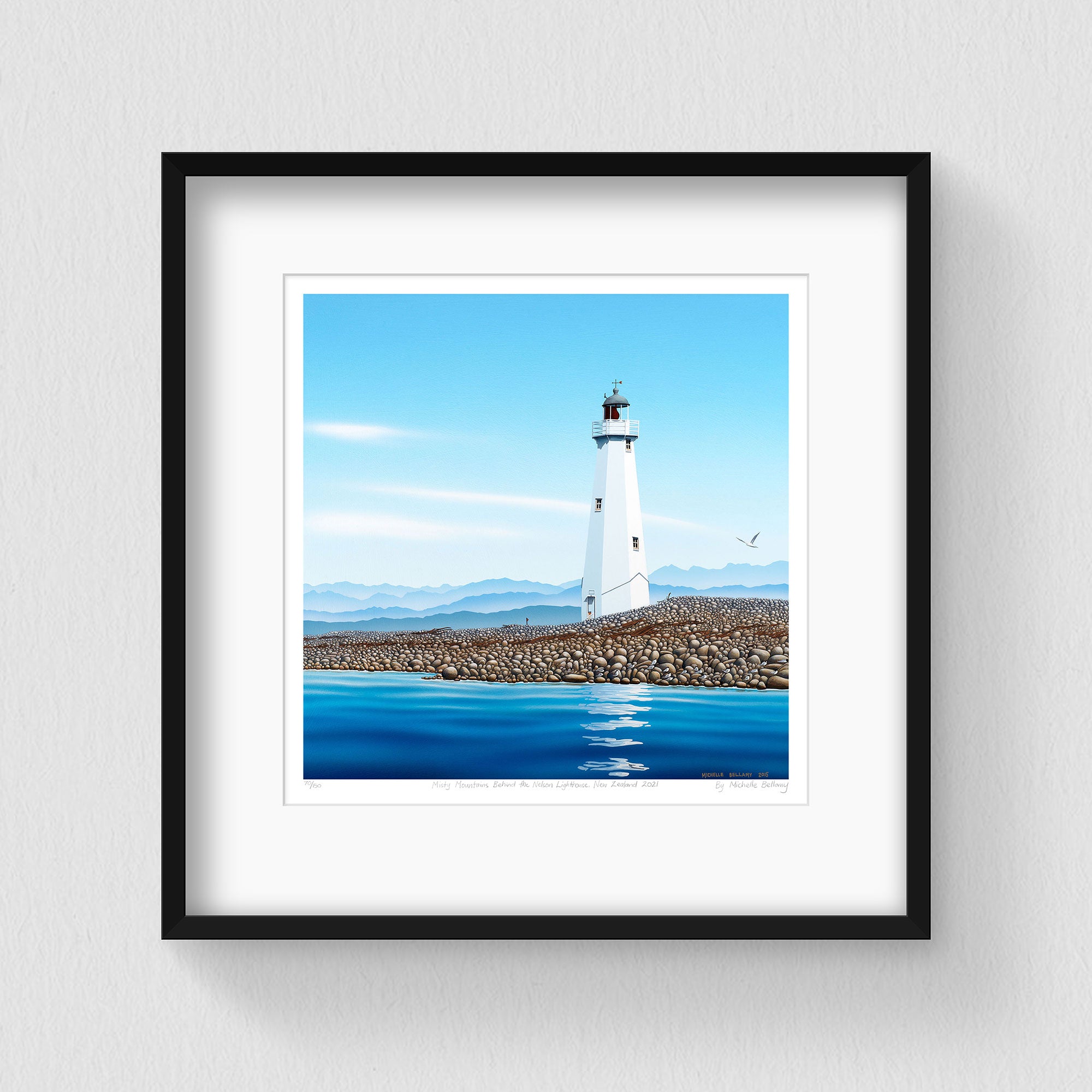 Misty Mountains Behind the Nelson Lighthouse 150