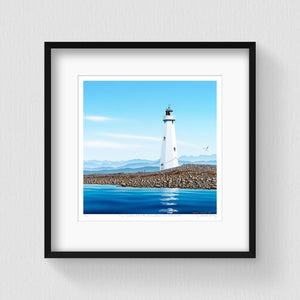 Misty Mountains Behind the Nelson Lighthouse 150