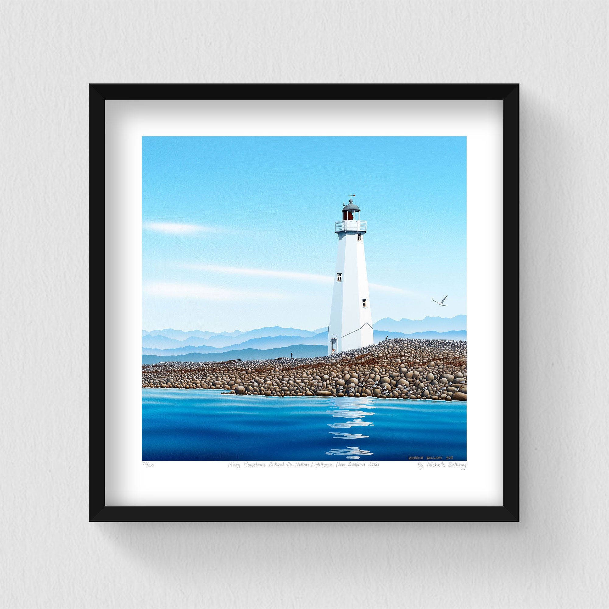 Misty Mountains Behind the Nelson Lighthouse 150