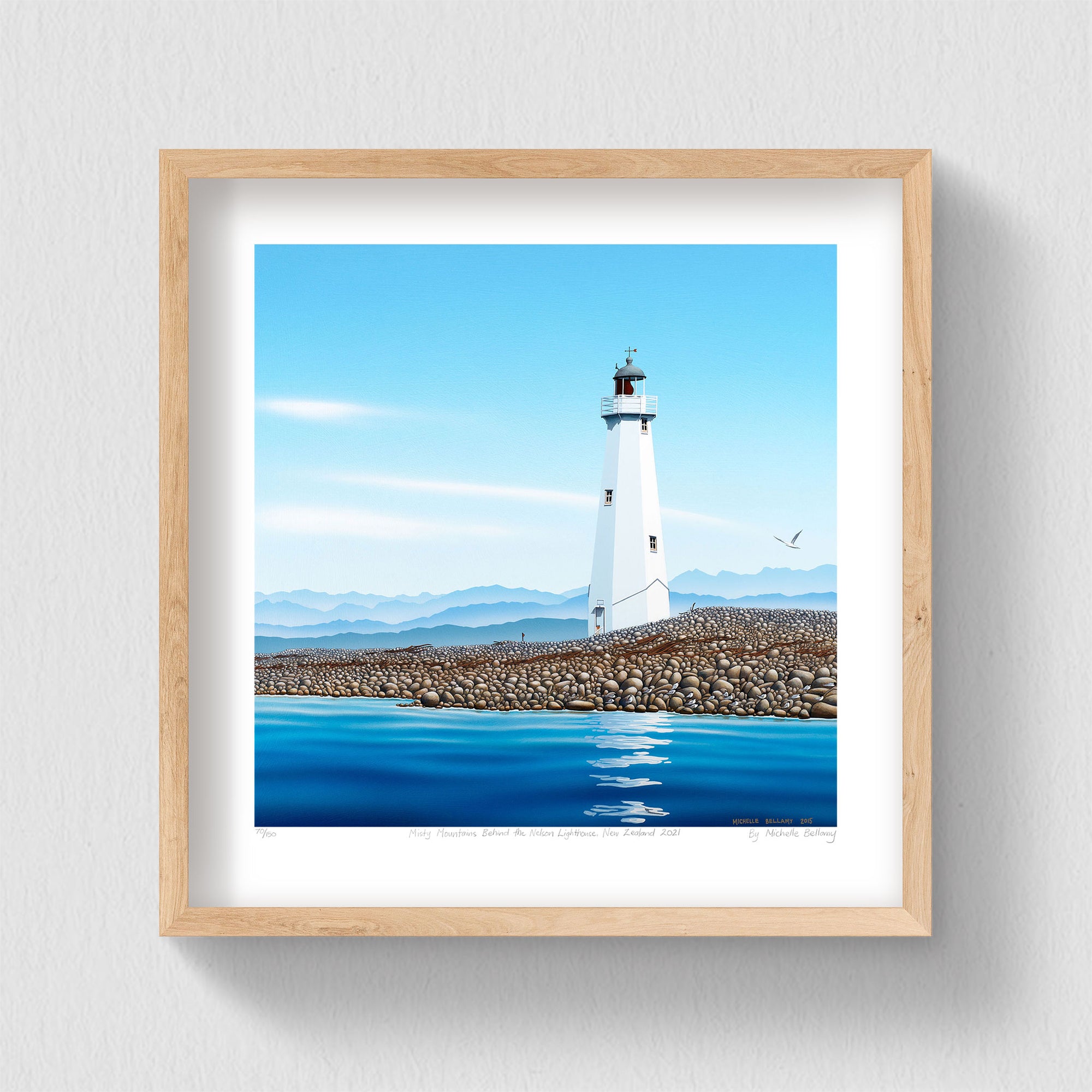 Misty Mountains Behind the Nelson Lighthouse 150