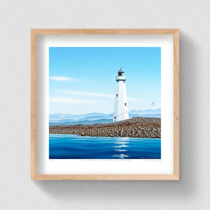 Misty Mountains Behind the Nelson Lighthouse 150
