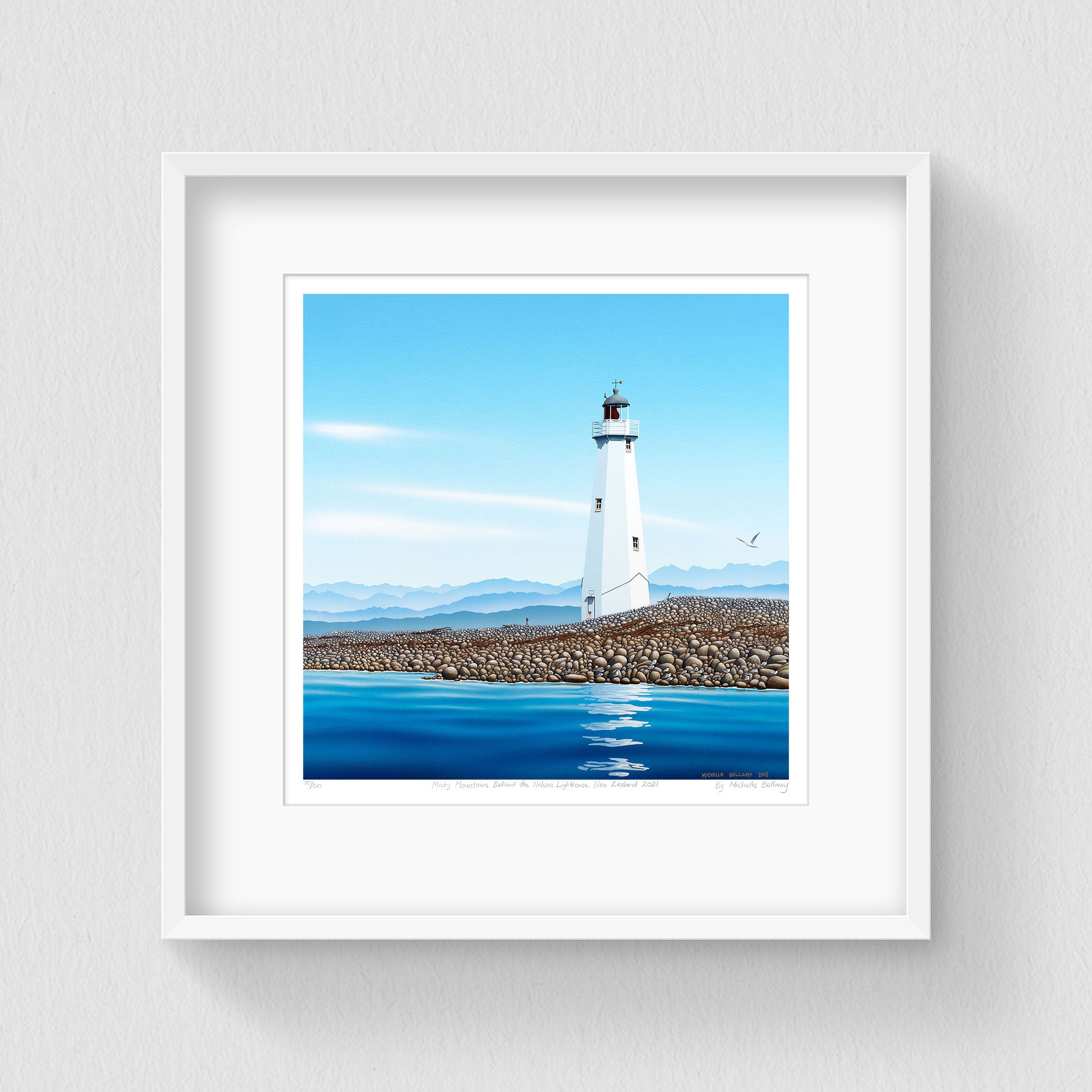 Misty Mountains Behind the Nelson Lighthouse 150