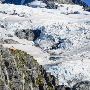 Sefton Bivvy Perched Above the Hooker Valley