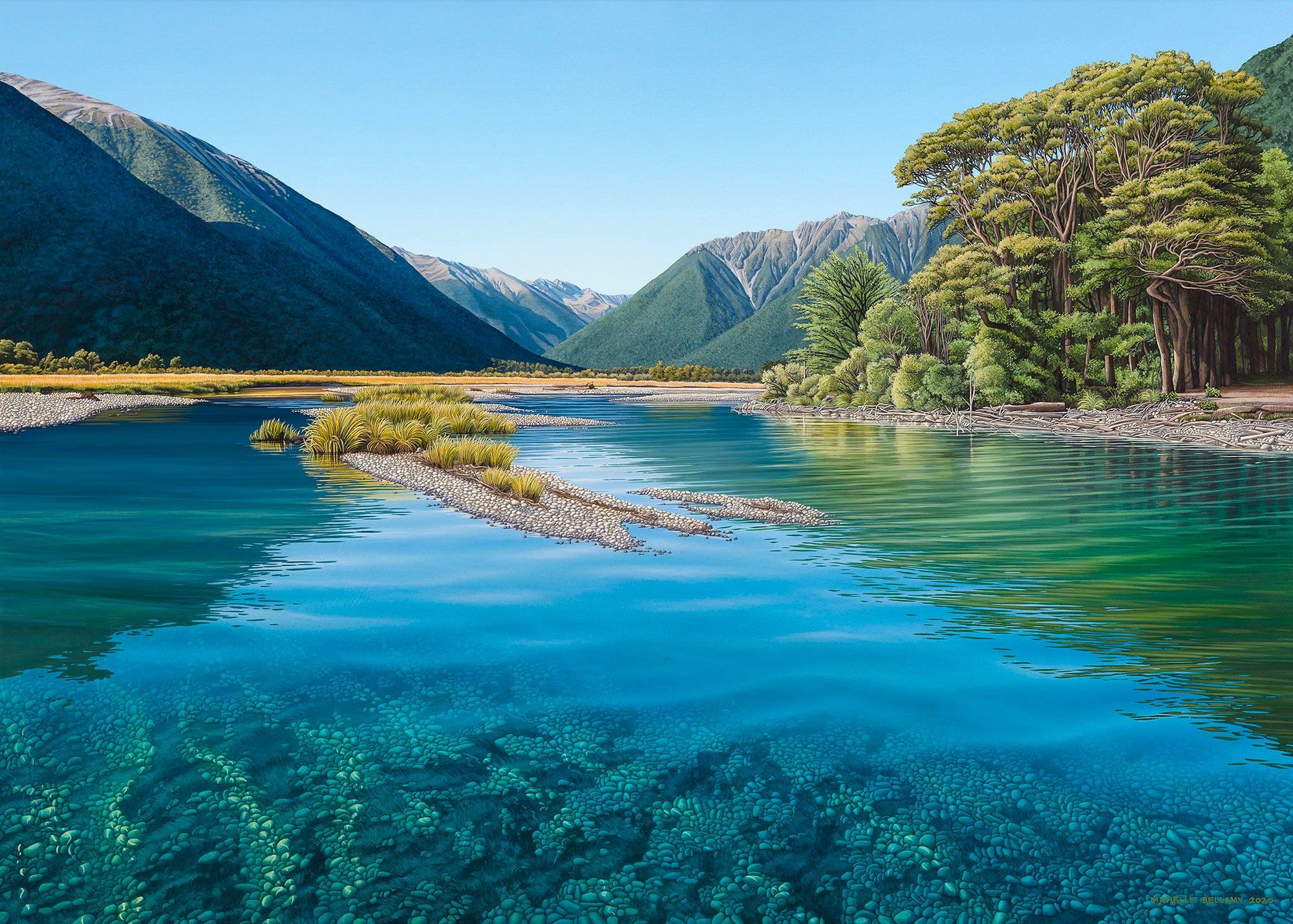 Travers River, Head of Lake Rotoiti